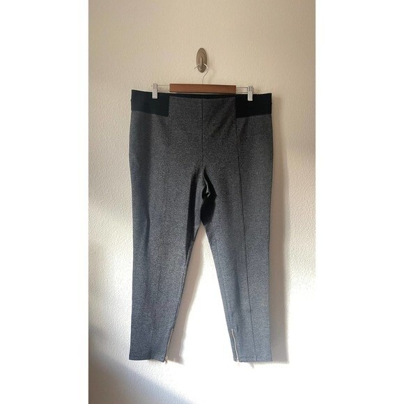 Ann Taylor Pants - Ann Taylor Leggings - Size XL - Gray with Zipper Detail
